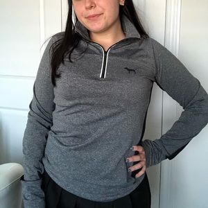 pink quarter-zip long sleeve top 🖤